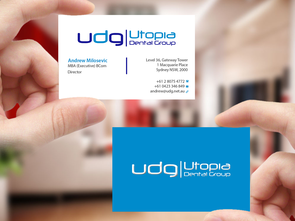 Business Card Design by Creations Box 2015 for Utopia Dental group | Design #8015824