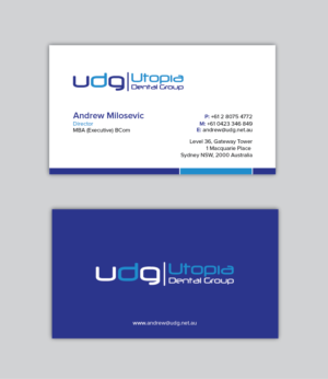 Business Card Design by HSYDESIGNER for Utopia Dental group | Design: #7804103