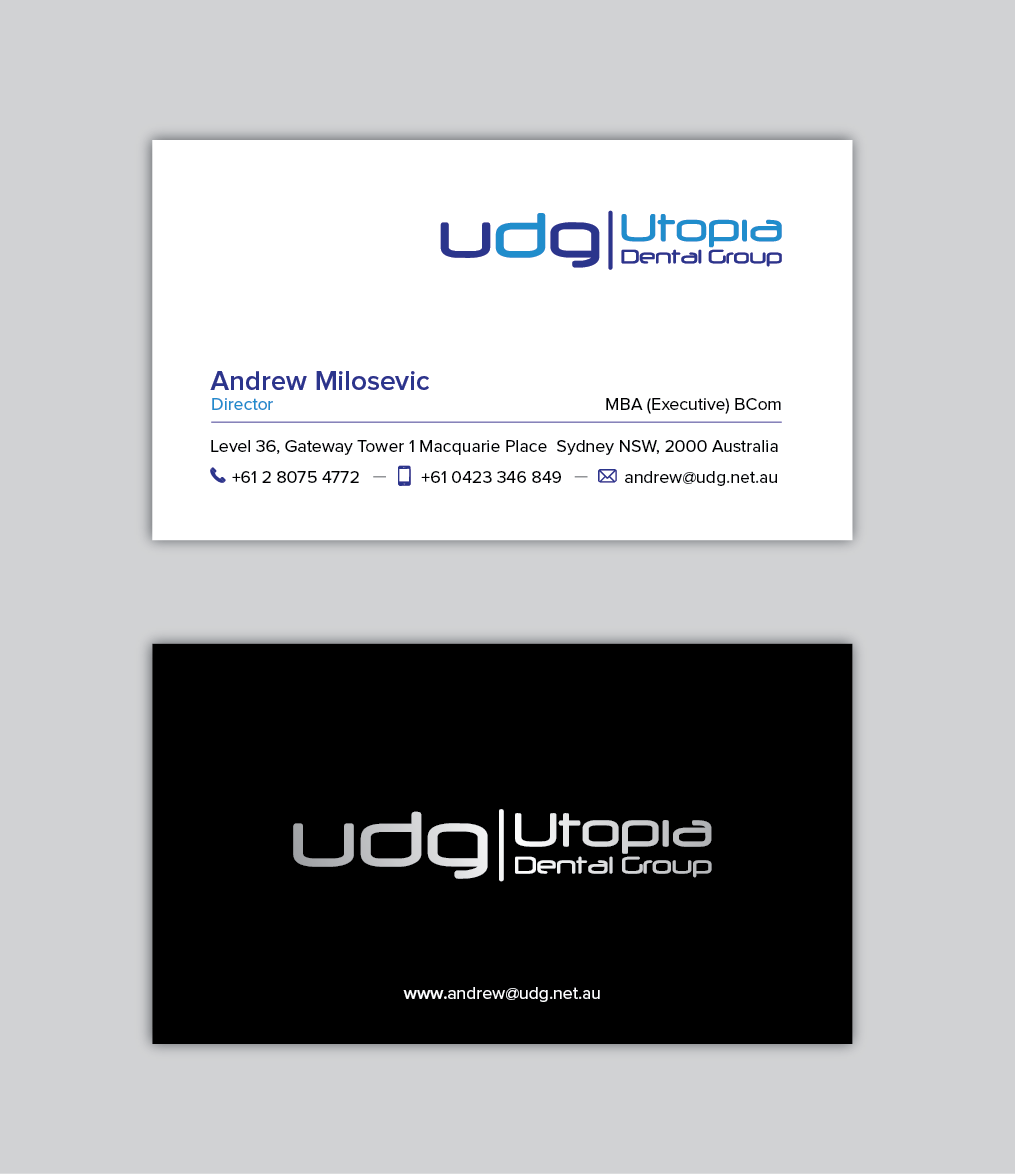 Business Card Design by HSYDESIGNER for Utopia Dental group | Design #7804142