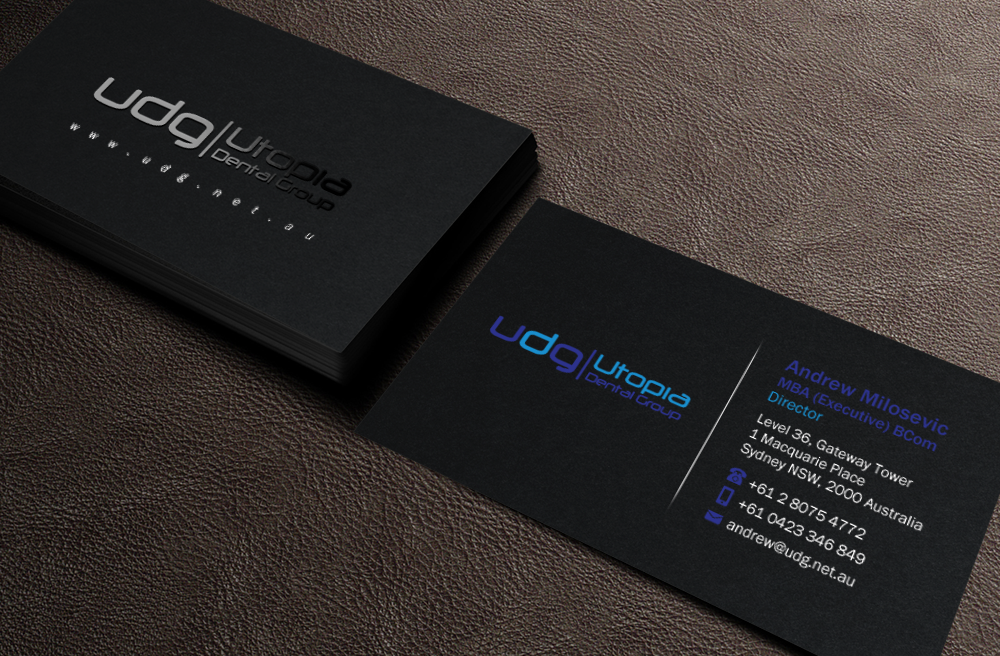 Diseño de Tarjeta de Presentación por Brand aid para Utopia Dental group | Diseño #7806684