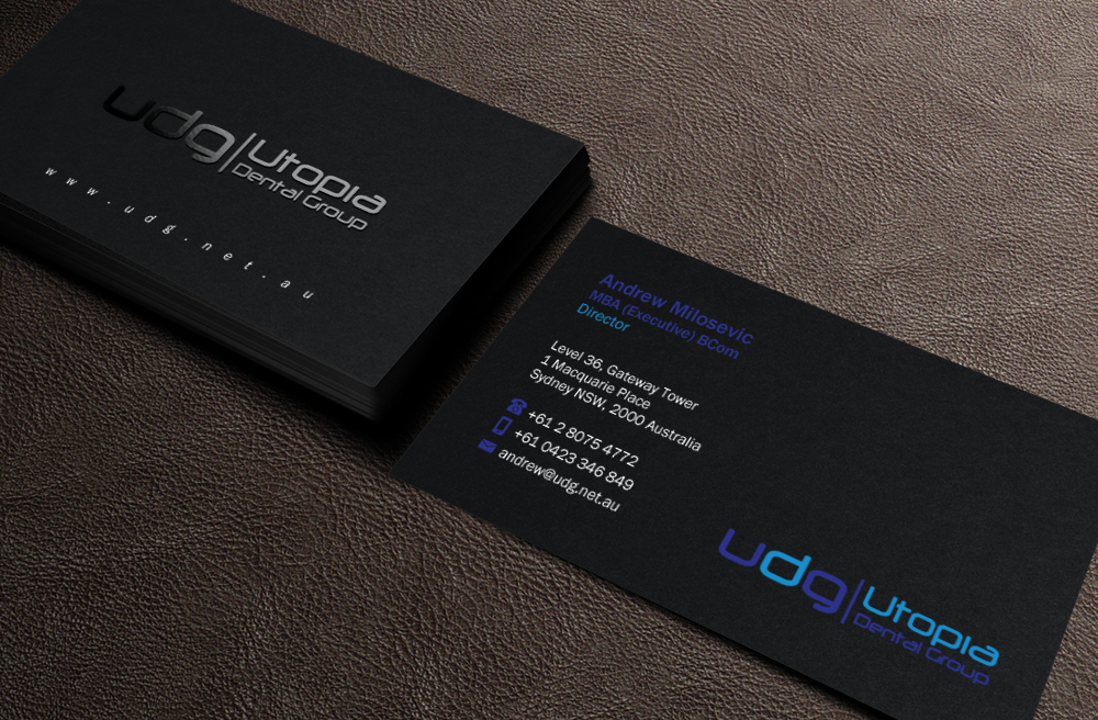 Diseño de Tarjeta de Presentación por Brand aid para Utopia Dental group | Diseño #7806686