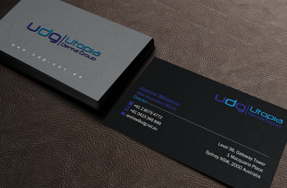 Business Card Design by Brand aid for Utopia Dental group | Design #7806688