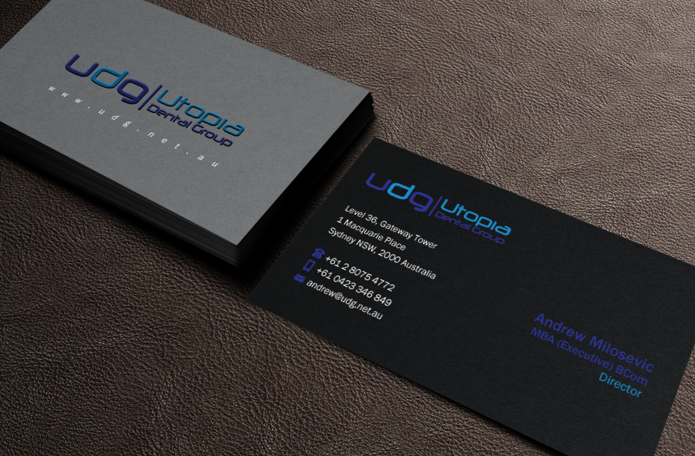 Business Card Design by Brand aid for Utopia Dental group | Design #7806689