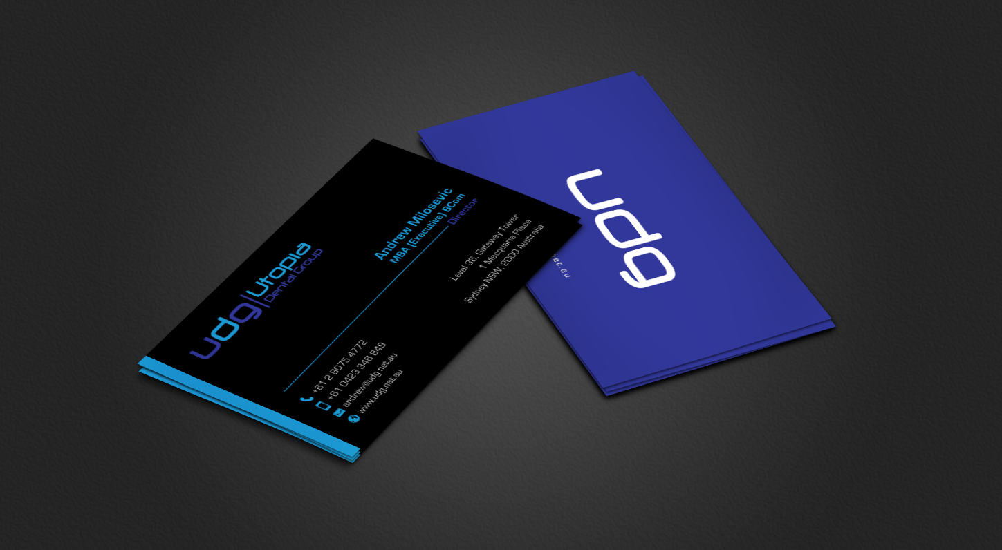 Diseño de Tarjeta de Presentación por chandrayaan.creative para Utopia Dental group | Diseño #7805145