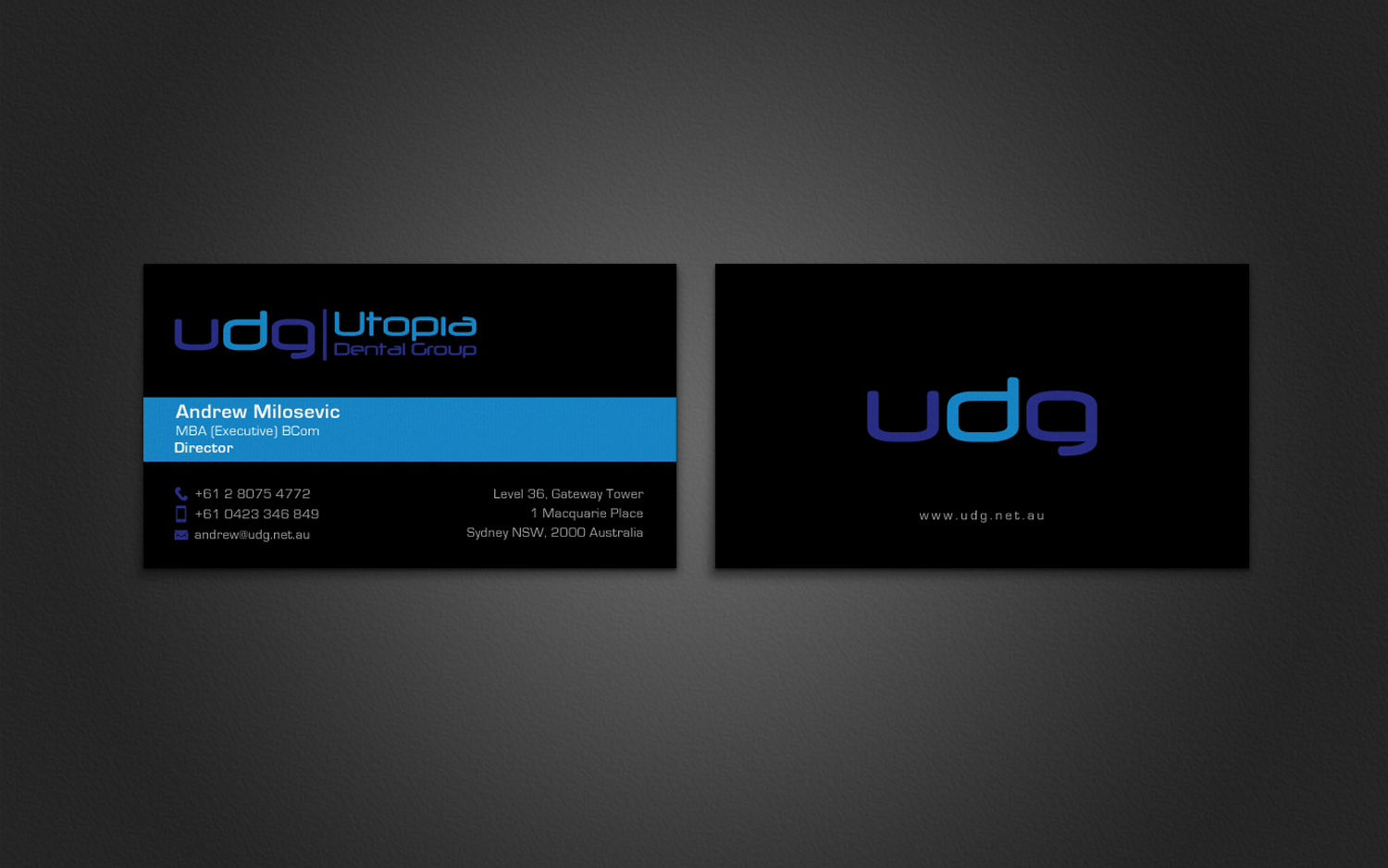 Design de Carte de Visite par chandrayaan.creative pour Utopia Dental group | Design #7816375