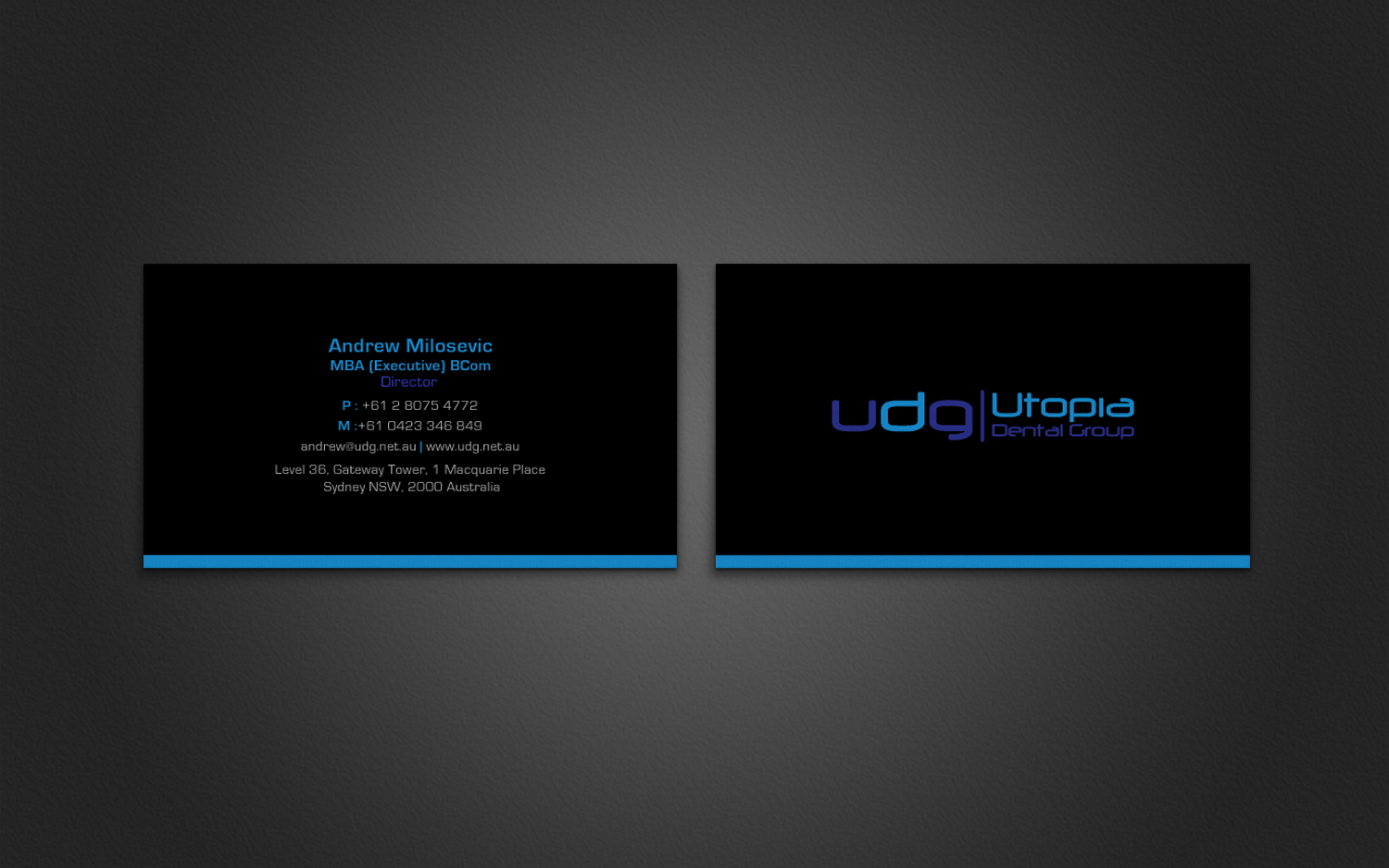 Business Card Design by chandrayaan.creative for Utopia Dental group | Design #7816376