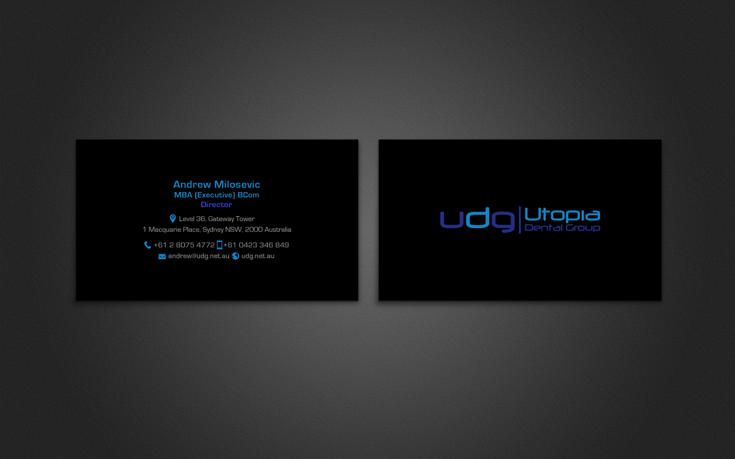 Business Card Design by chandrayaan.creative for Utopia Dental group | Design #7824621