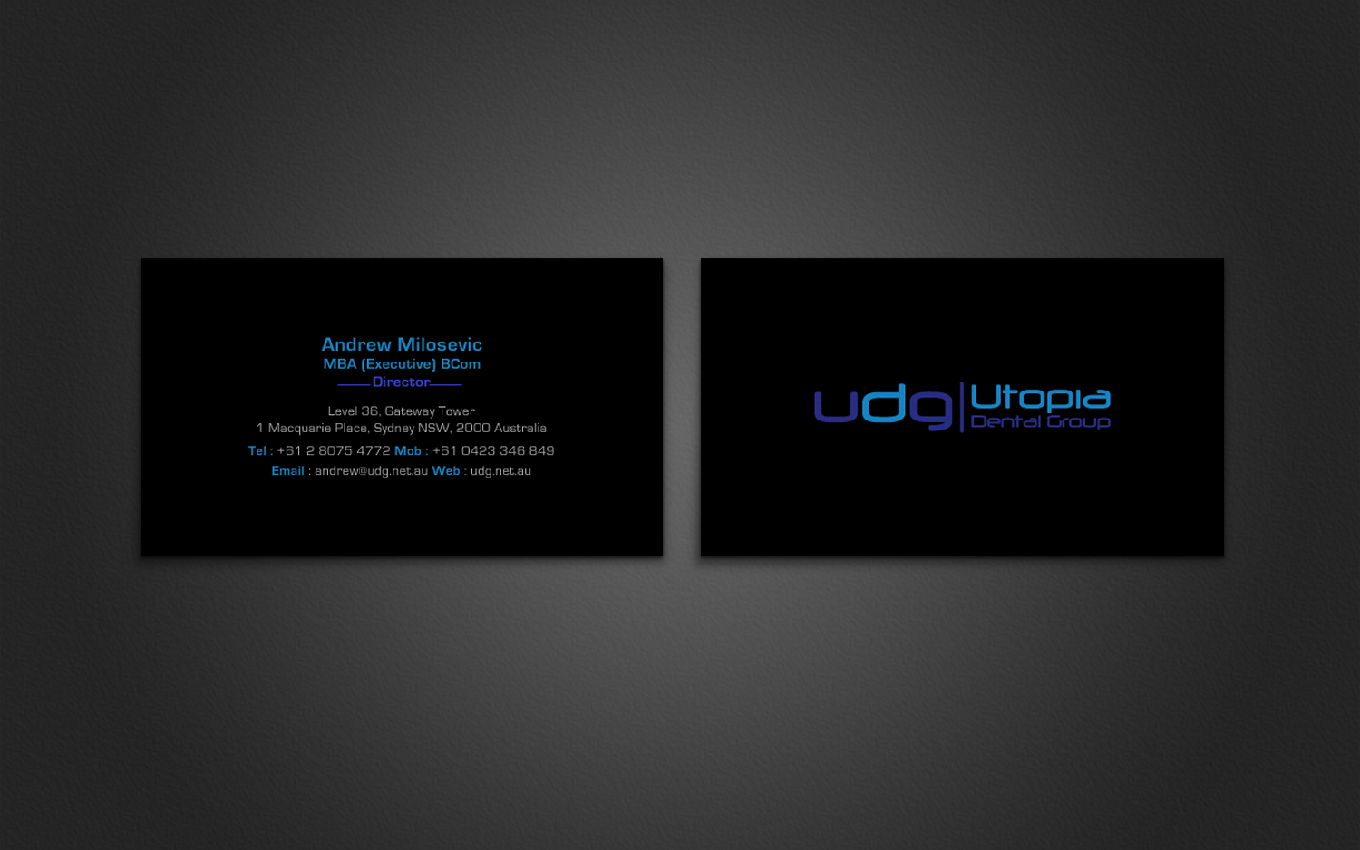 Business Card Design by chandrayaan.creative for Utopia Dental group | Design #7824623