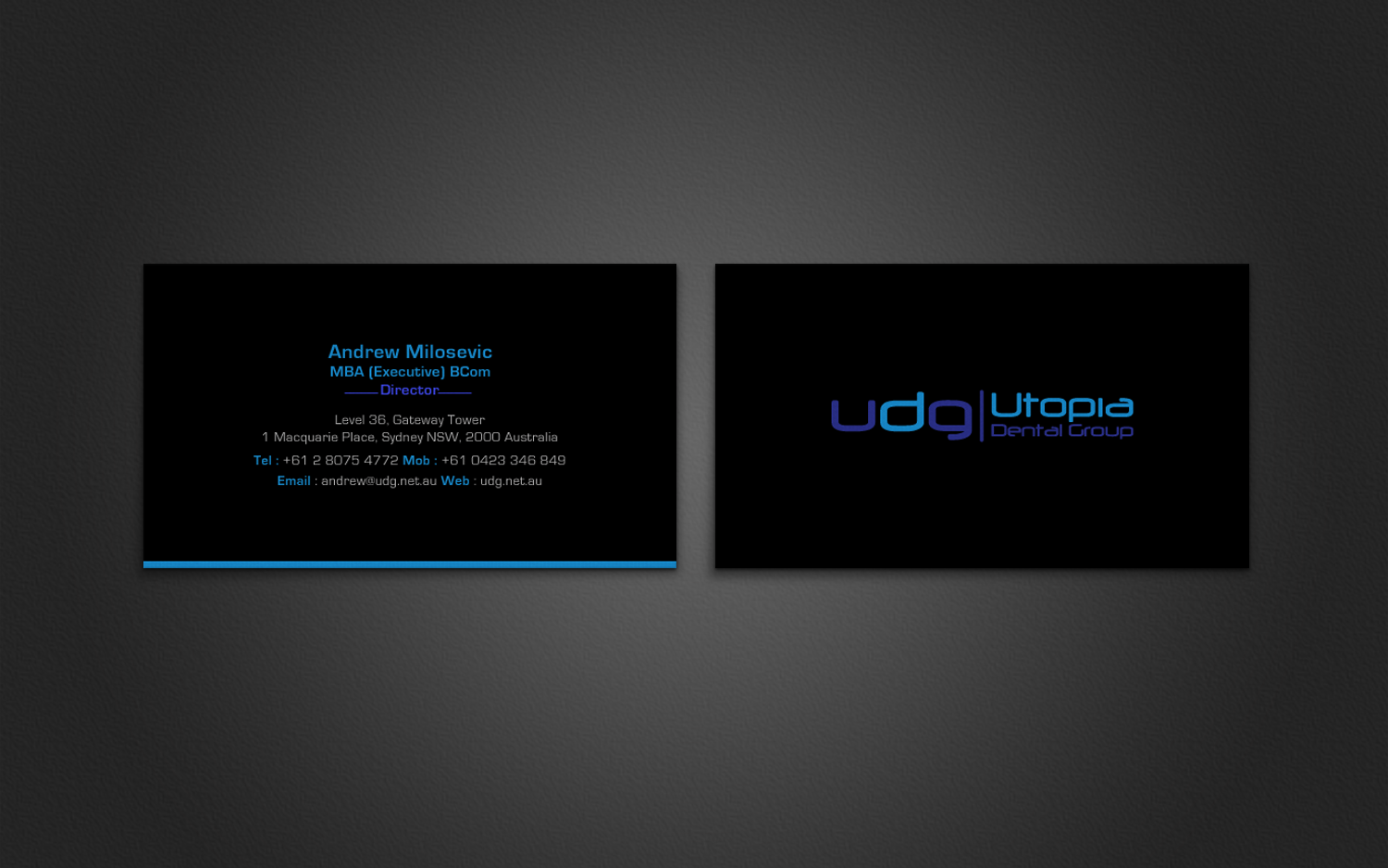 Business Card Design by chandrayaan.creative for Utopia Dental group | Design #7824624