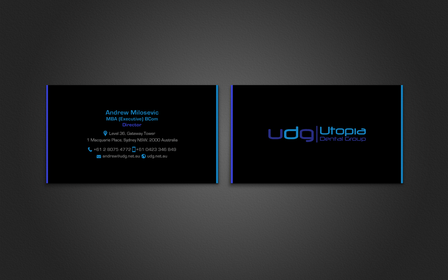 Business Card Design by chandrayaan.creative for Utopia Dental group | Design #7824626