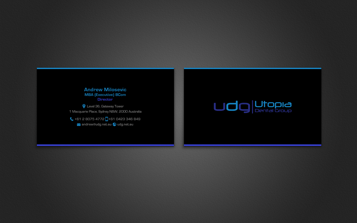 Business Card Design by chandrayaan.creative for Utopia Dental group | Design #7824627