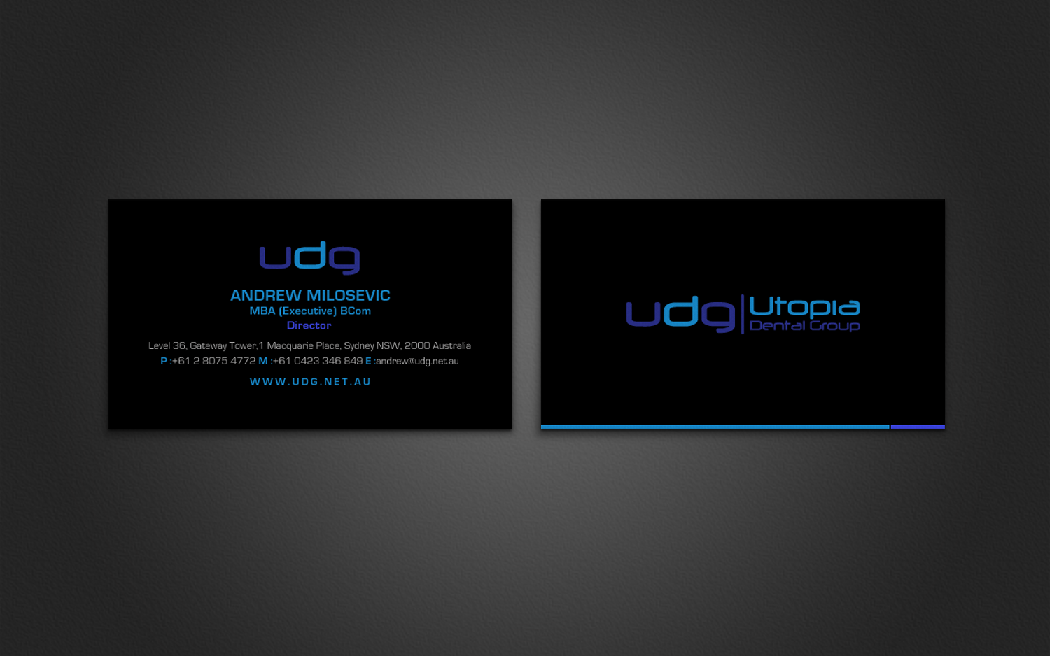 Business Card Design by chandrayaan.creative for Utopia Dental group | Design #7824631