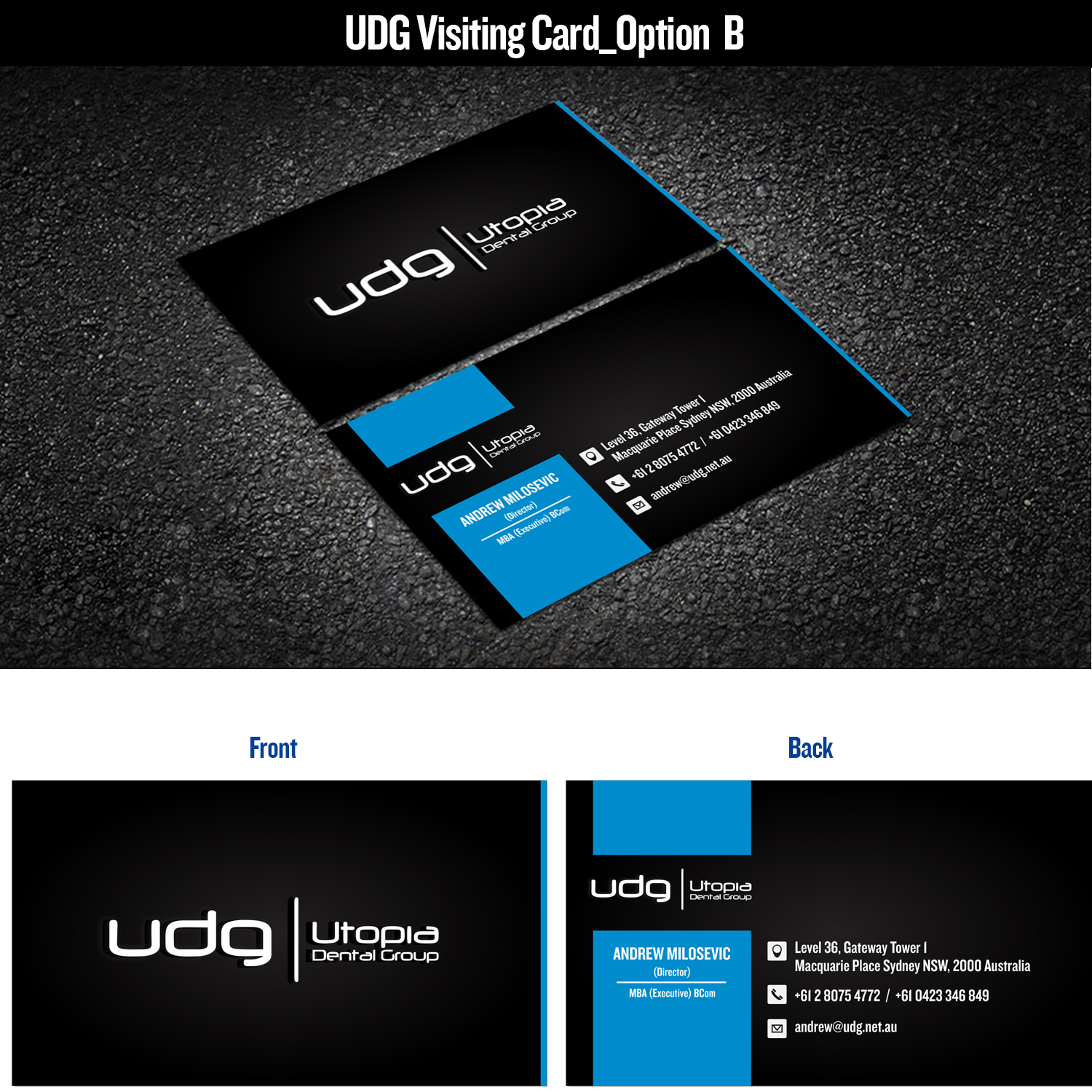 Business Card Design by Vims_Charan for Utopia Dental group | Design #7804028