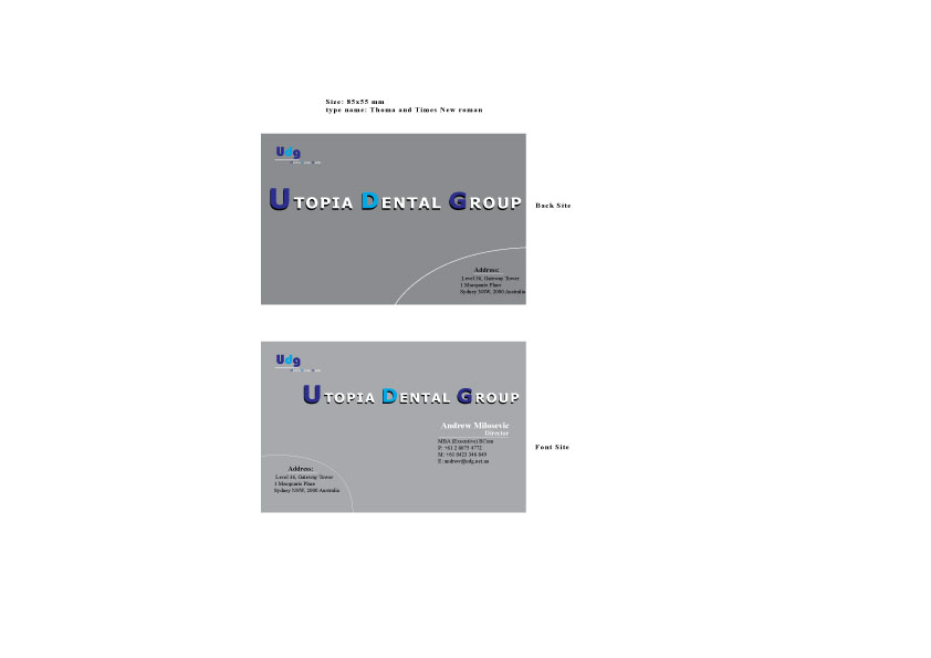 Business Card Design by mdarifhossain095085 for Utopia Dental group | Design #7800951