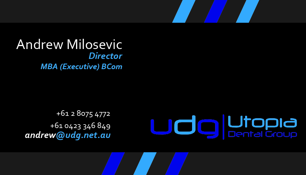 Design de Carte de Visite par ethantwayne pour Utopia Dental group | Design #7801807