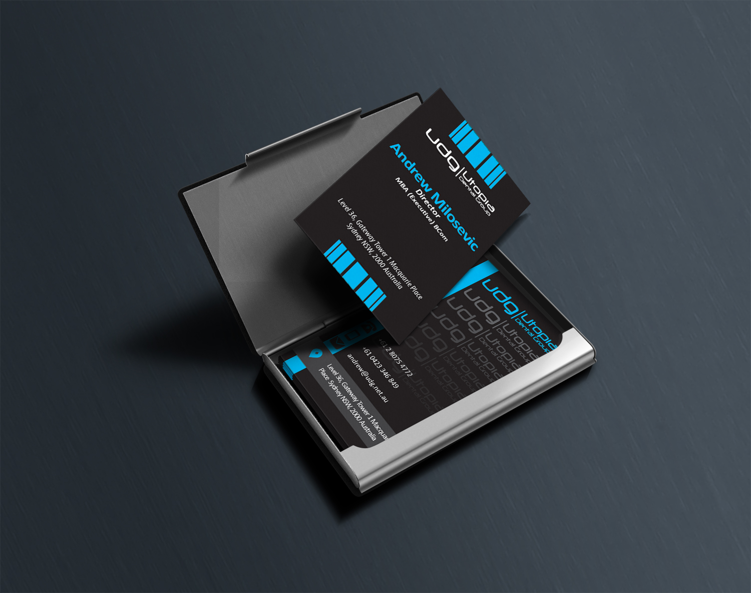 Visitenkarten-Design von ethantwayne für Utopia Dental group | Design #7812387