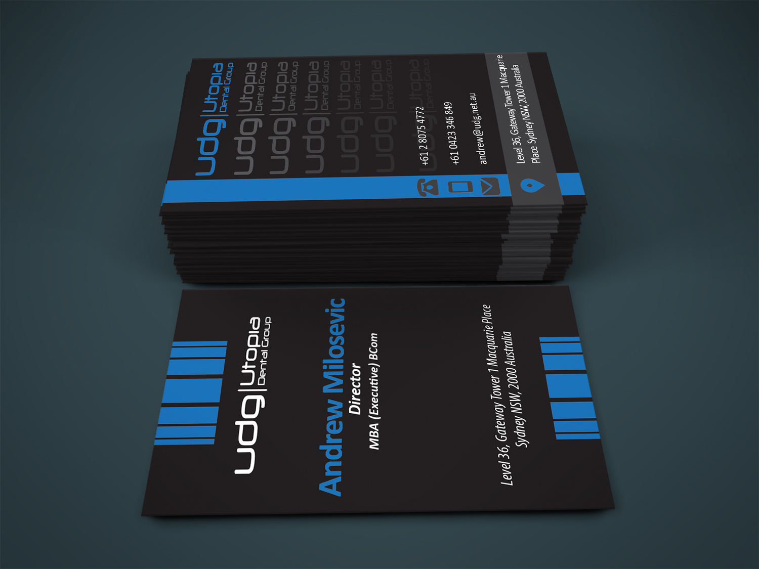 Diseño de Tarjeta de Presentación por ethantwayne para Utopia Dental group | Diseño #7812389