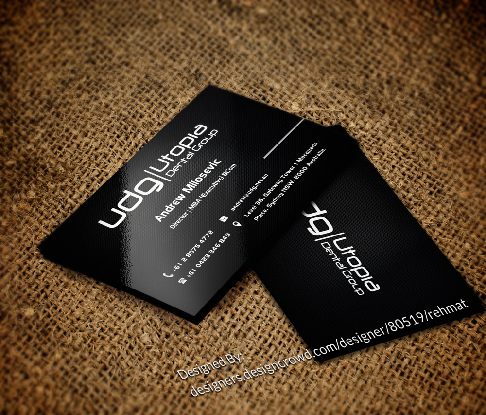 Business Card Design by Rehmat for Utopia Dental group | Design #7808889