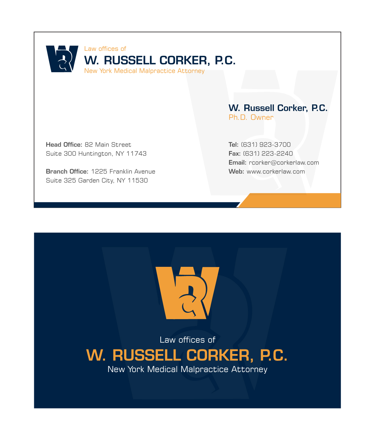 Diseño de Papelería por Asim Nizami para Law Office of W. Russell Corker, P.C. | Diseño #7830686