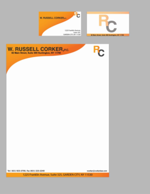 Stationery Design by Star Designer for Law Office of W. Russell Corker, P.C. | Design: #7899411