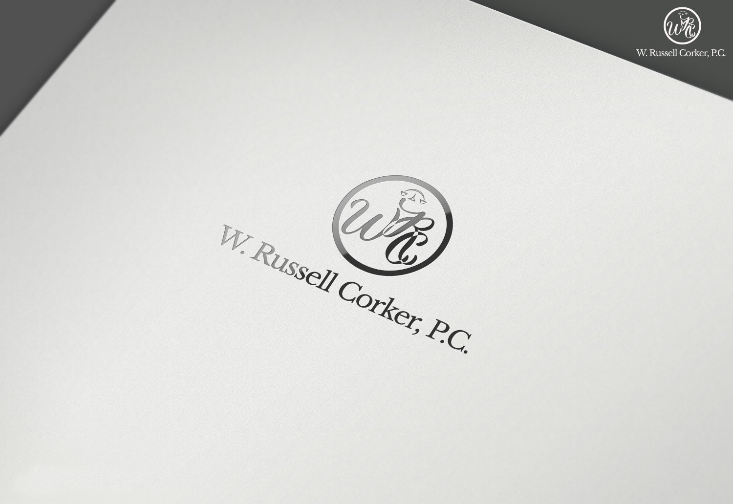 Design de Papeterie par Kero pour Law Office of W. Russell Corker, P.C. | Design #7829438