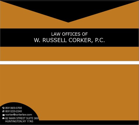 Stationery Design by DezinerGuys for Law Office of W. Russell Corker, P.C. | Design #7837173