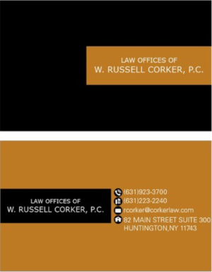 Stationery Design by DezinerGuys for Law Office of W. Russell Corker, P.C. | Design #7837175