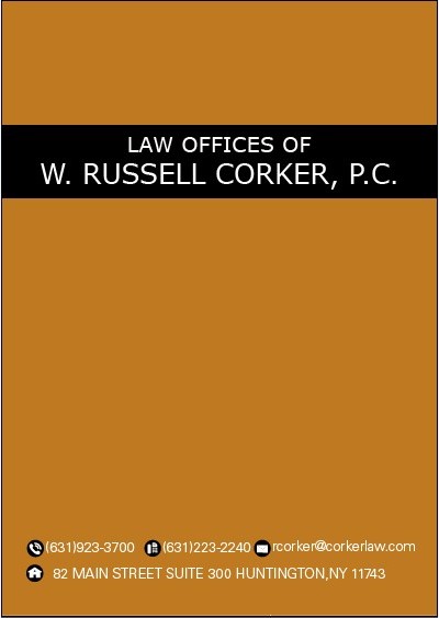 Stationery Design by DezinerGuys for Law Office of W. Russell Corker, P.C. | Design #7837176