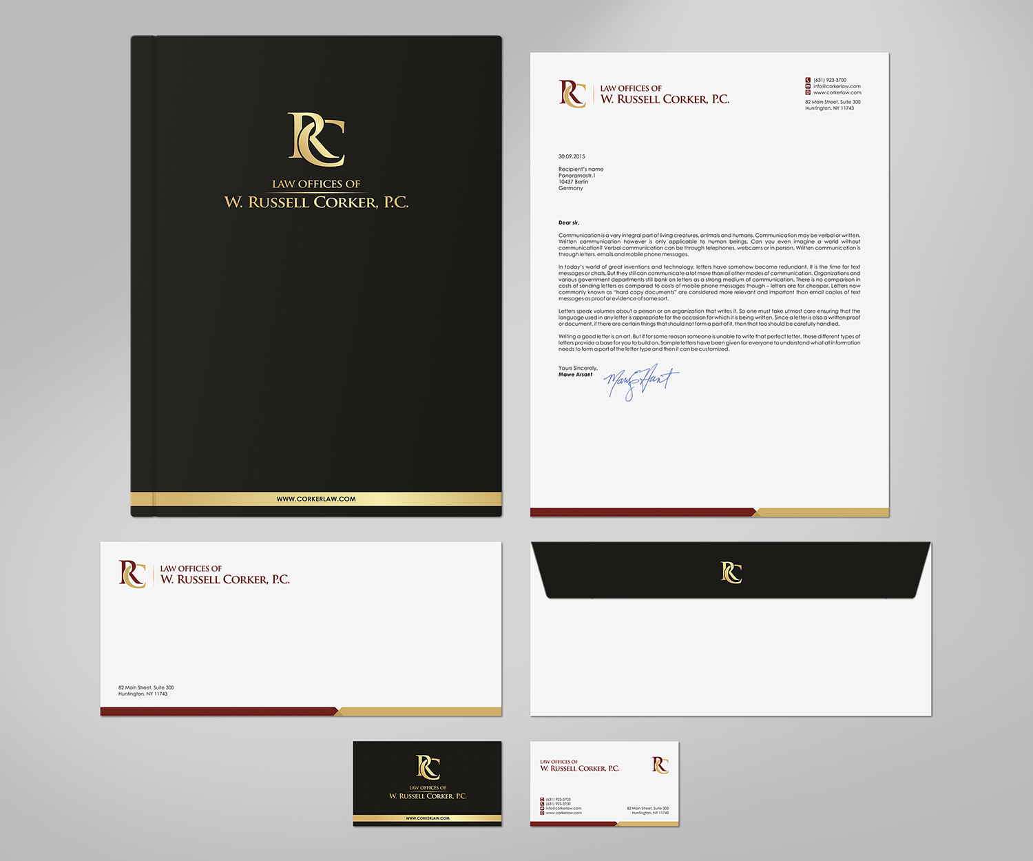 Courthouse Lettering Paper Professional, Elegant, Lawyer Stationery Design for Law Office of W ...