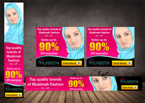 Banner Ad Design Project for Muslim Fashion Site | Banner Ad Design by MeMe Botrous