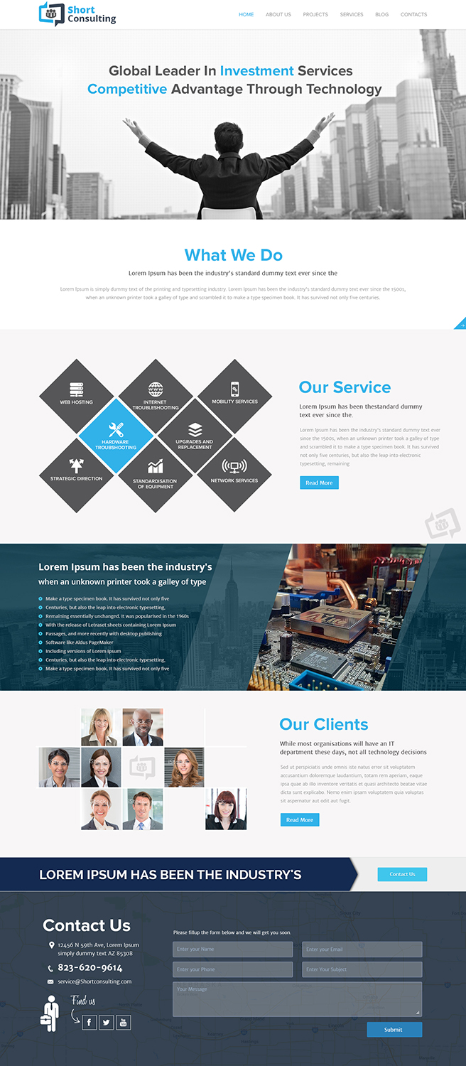 Web Design by Mass Software Solutions for Short Consulting | Design #7968637