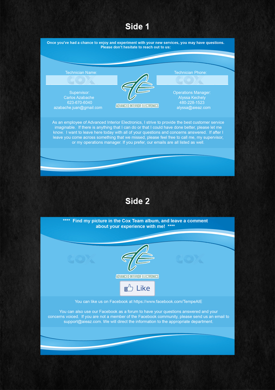 Flyer Design by Sharon for Advanced Interior Electronics  | Design #1929167