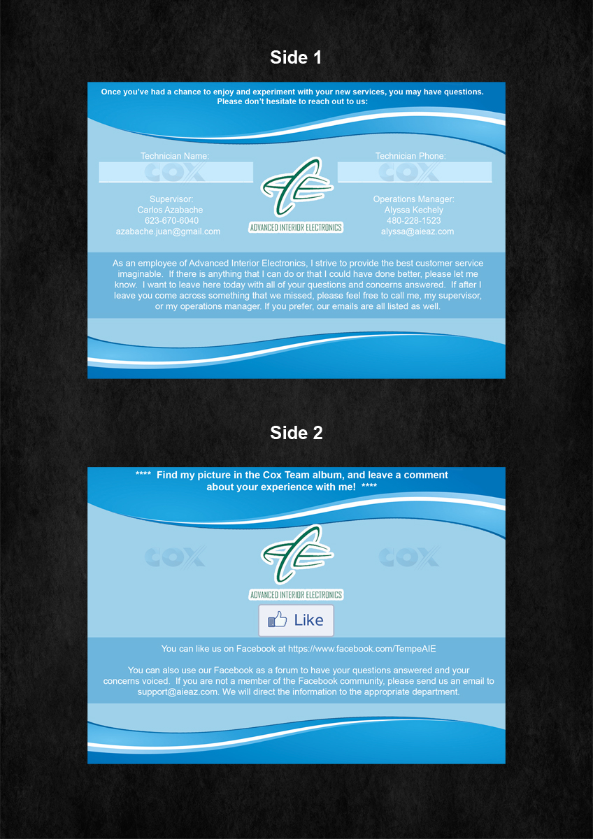 Flyer Design by Sharon for Advanced Interior Electronics  | Design #1929527