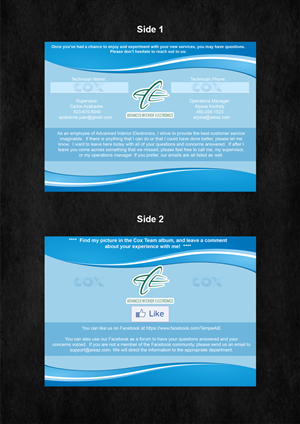 Flyer Design by Sharon for Advanced Interior Electronics  | Design: #1929527