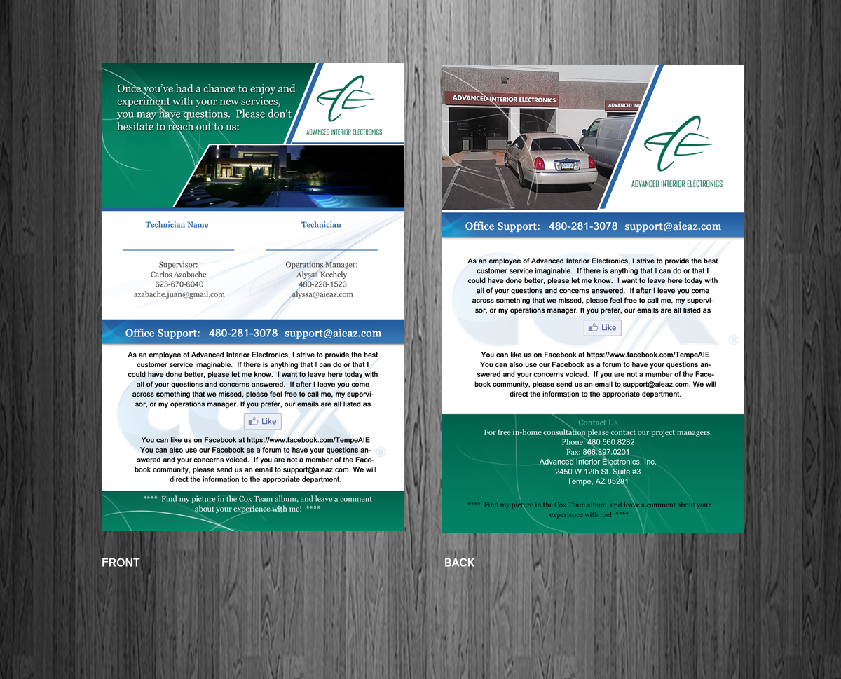 Design de Flyer par ESolz Technologies pour Advanced Interior Electronics  | Design #1930881
