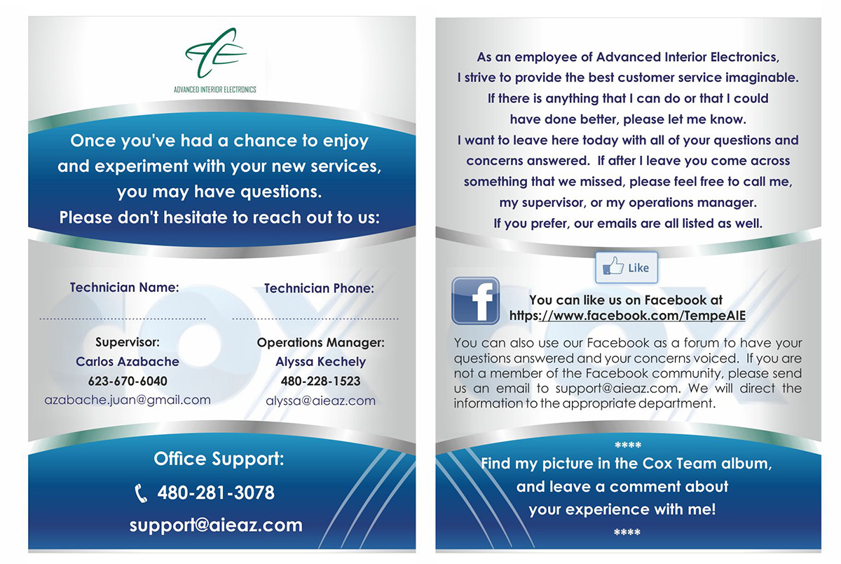 Flyer Design by IneseRo for Advanced Interior Electronics  | Design #1933387