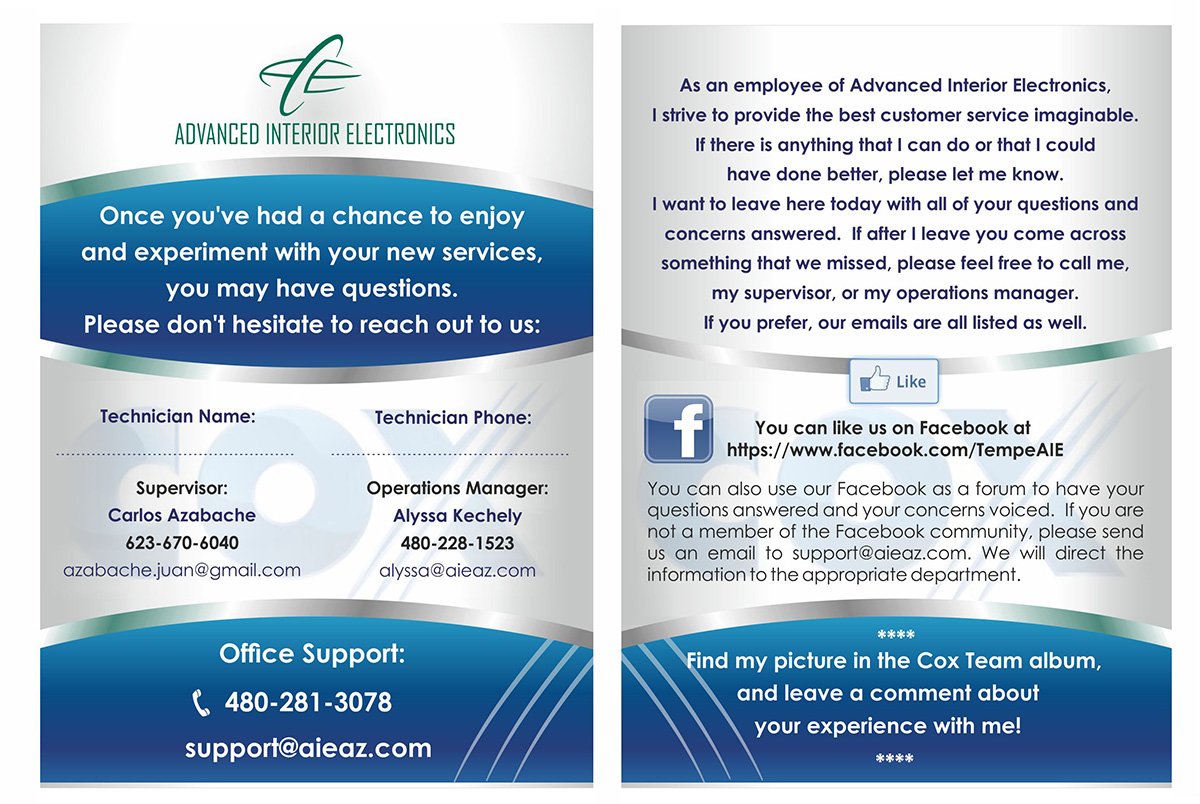 Design de Flyer par IneseRo pour Advanced Interior Electronics  | Design #1935961