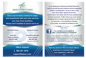 Design de Flyer par IneseRo pour Advanced Interior Electronics  | Design #1935961