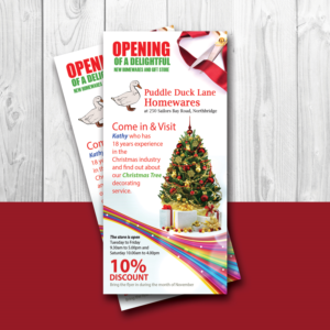 Flyer Design by uk for Puddle Duck Lane Homewares | Design: #7824270