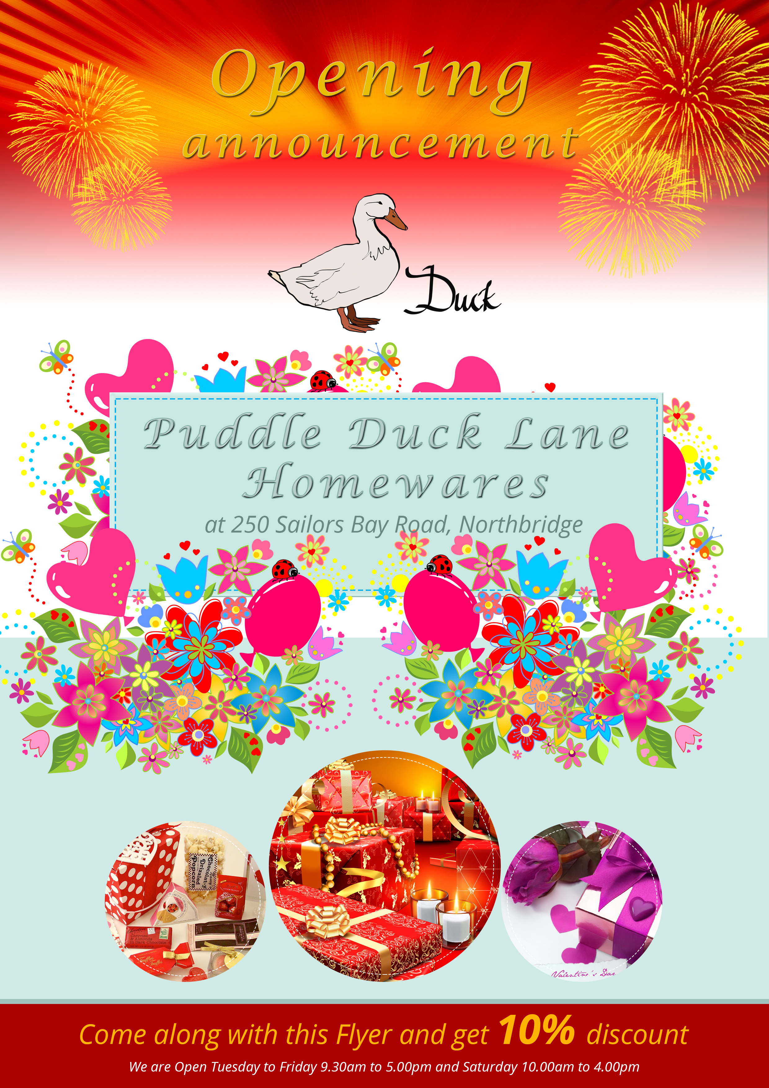Flyer Design by susi007 for Puddle Duck Lane Homewares | Design #7810696