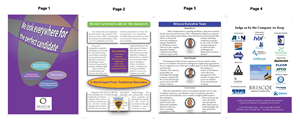 Brochure Design by Mbaker for Briscoe Search & Consulting | Design #1949366