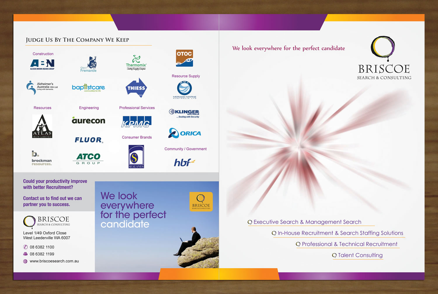 Brochure Design by Sbss for Briscoe Search & Consulting | Design #1934422