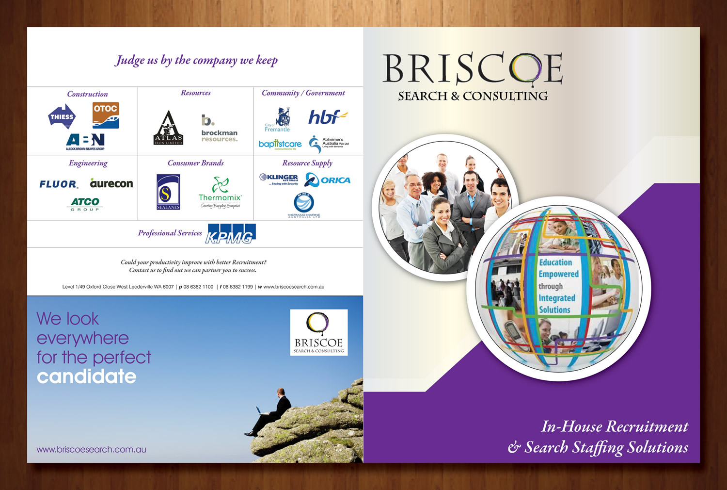 Brochure Design by Sbss for Briscoe Search & Consulting | Design #1934445