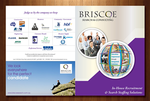 Broschüren-Design von Sbss für Briscoe Search & Consulting | Design: #1934445