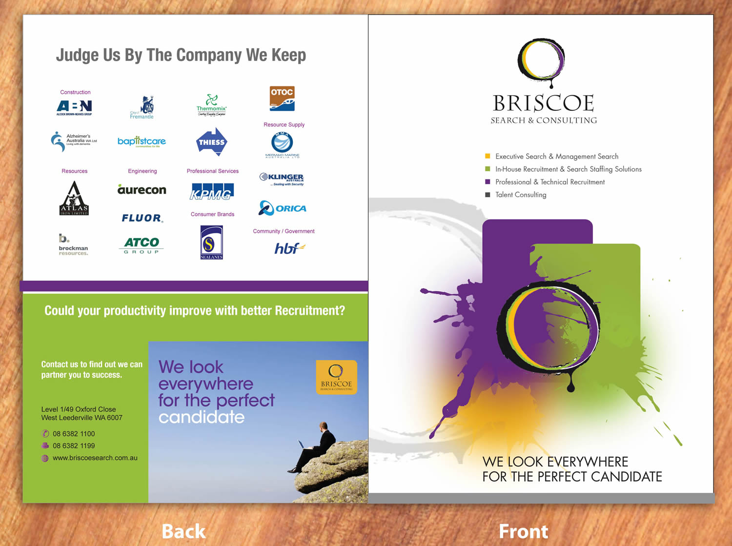 Brochure Design by Sbss for Briscoe Search & Consulting | Design #1935099