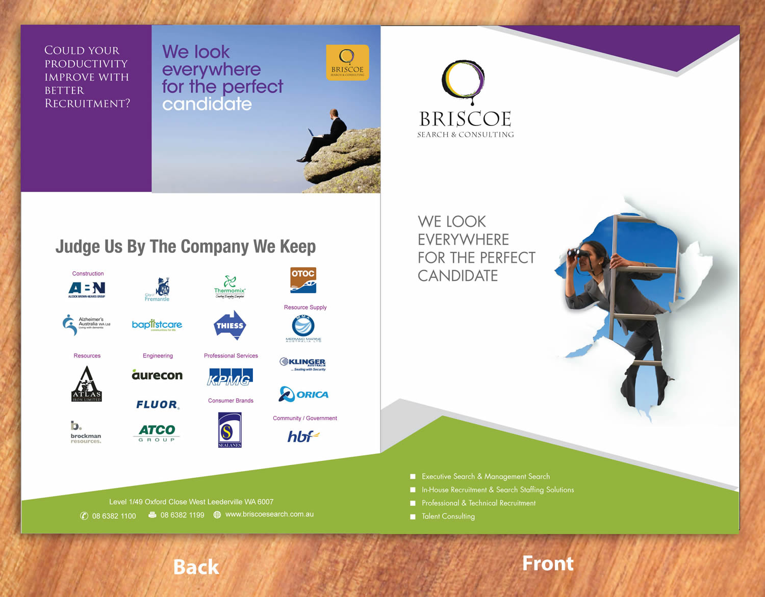 Broschüren-Design von Sbss für Briscoe Search & Consulting | Design #1935105