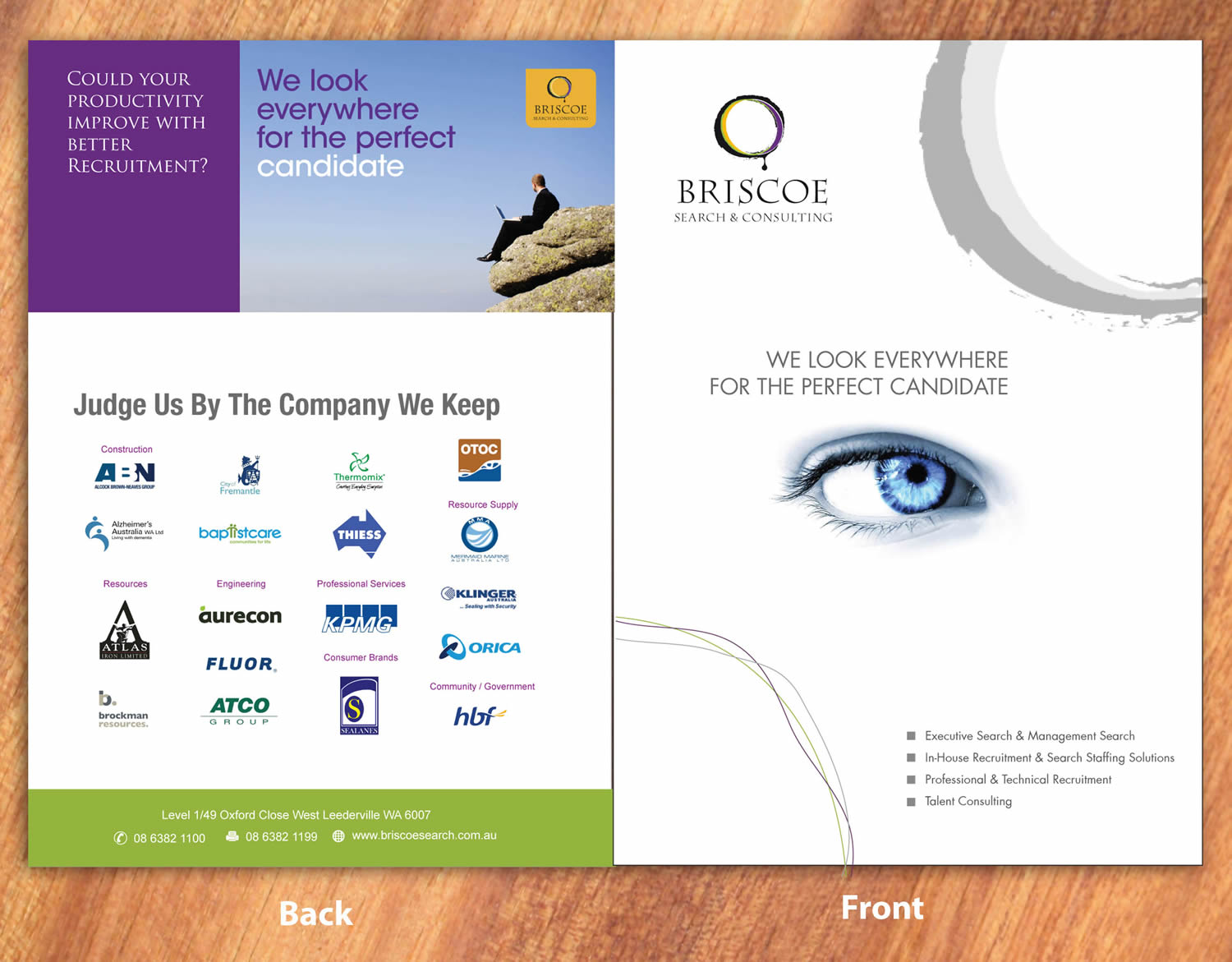 Brochure Design by Sbss for Briscoe Search & Consulting | Design #1935119