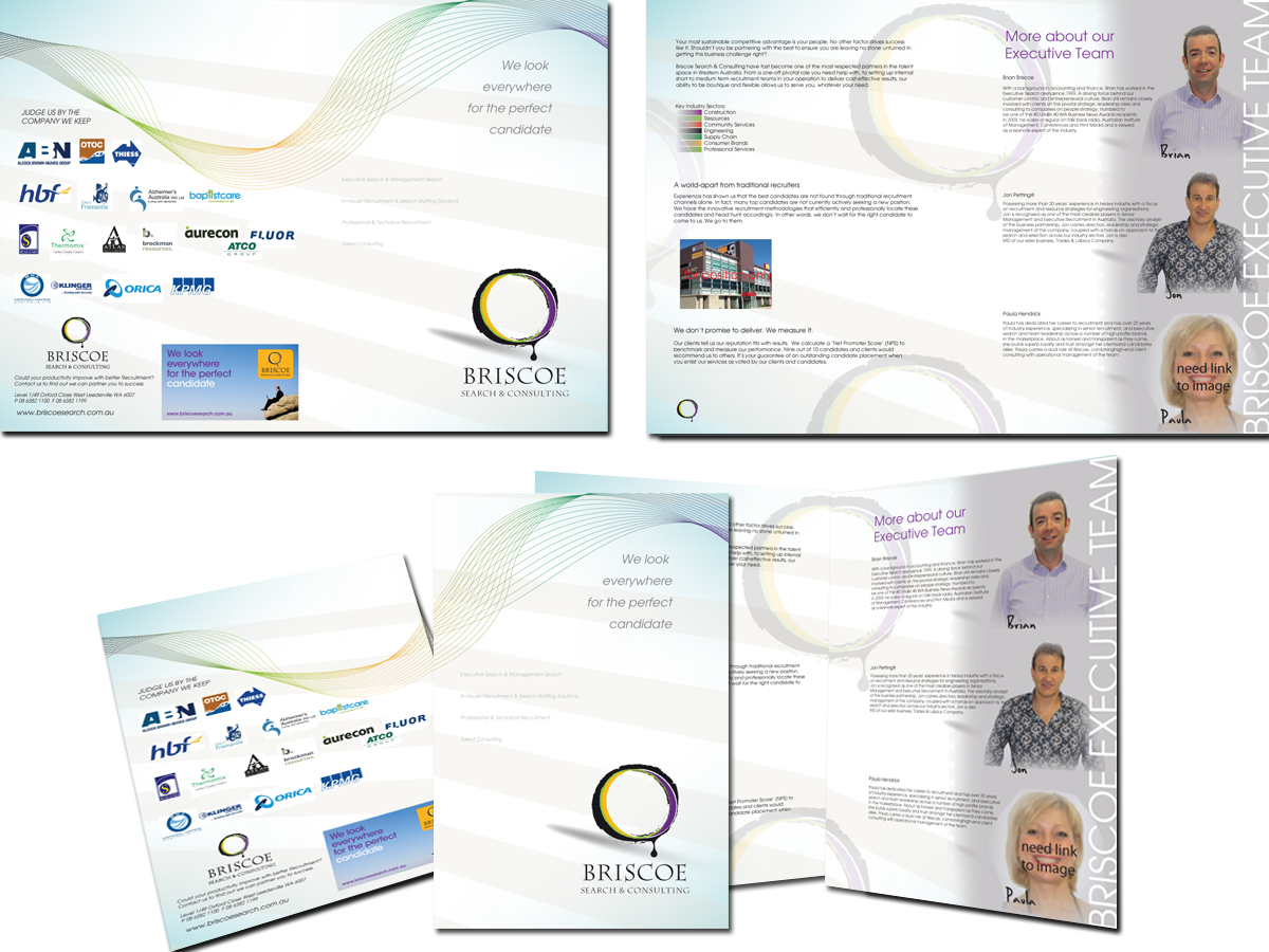 Broschüren-Design von Soula Vetter für Briscoe Search & Consulting | Design #1953141