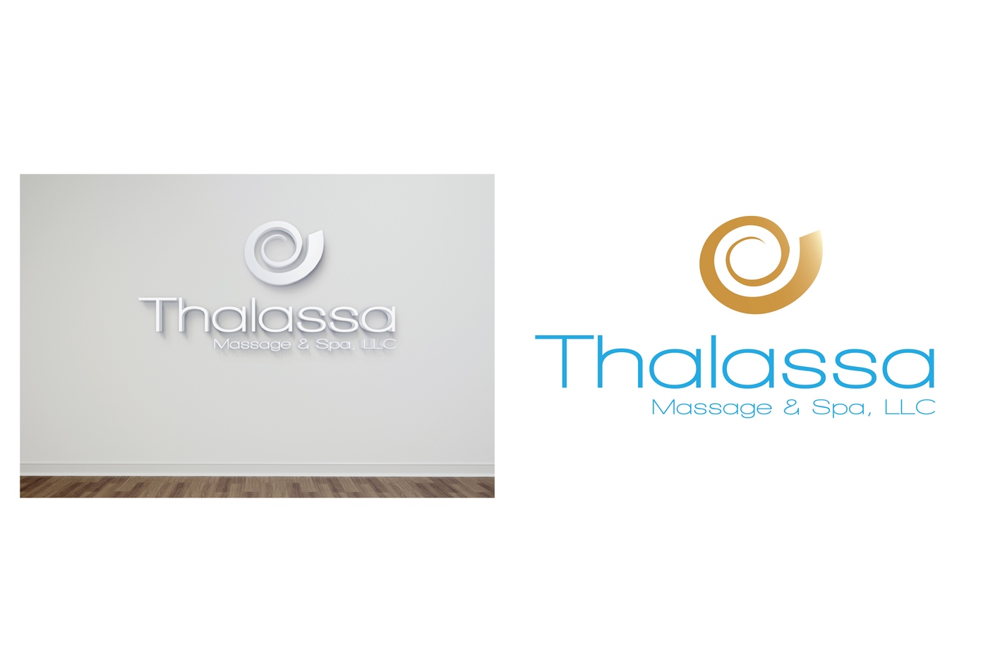 Logo Design by Fotografescu for Thalassa Massage & Spa, LLC | Design #7895648