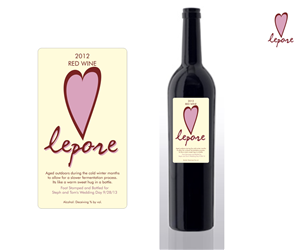 Wine Bottle Label Logo Design | Graphic Design by SilviaDegioDesign